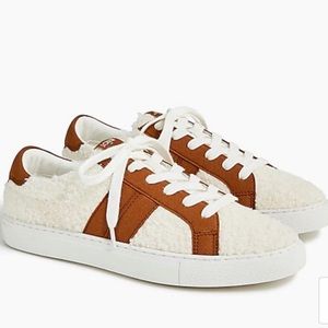 J Crew Shearling Sneakers NWT